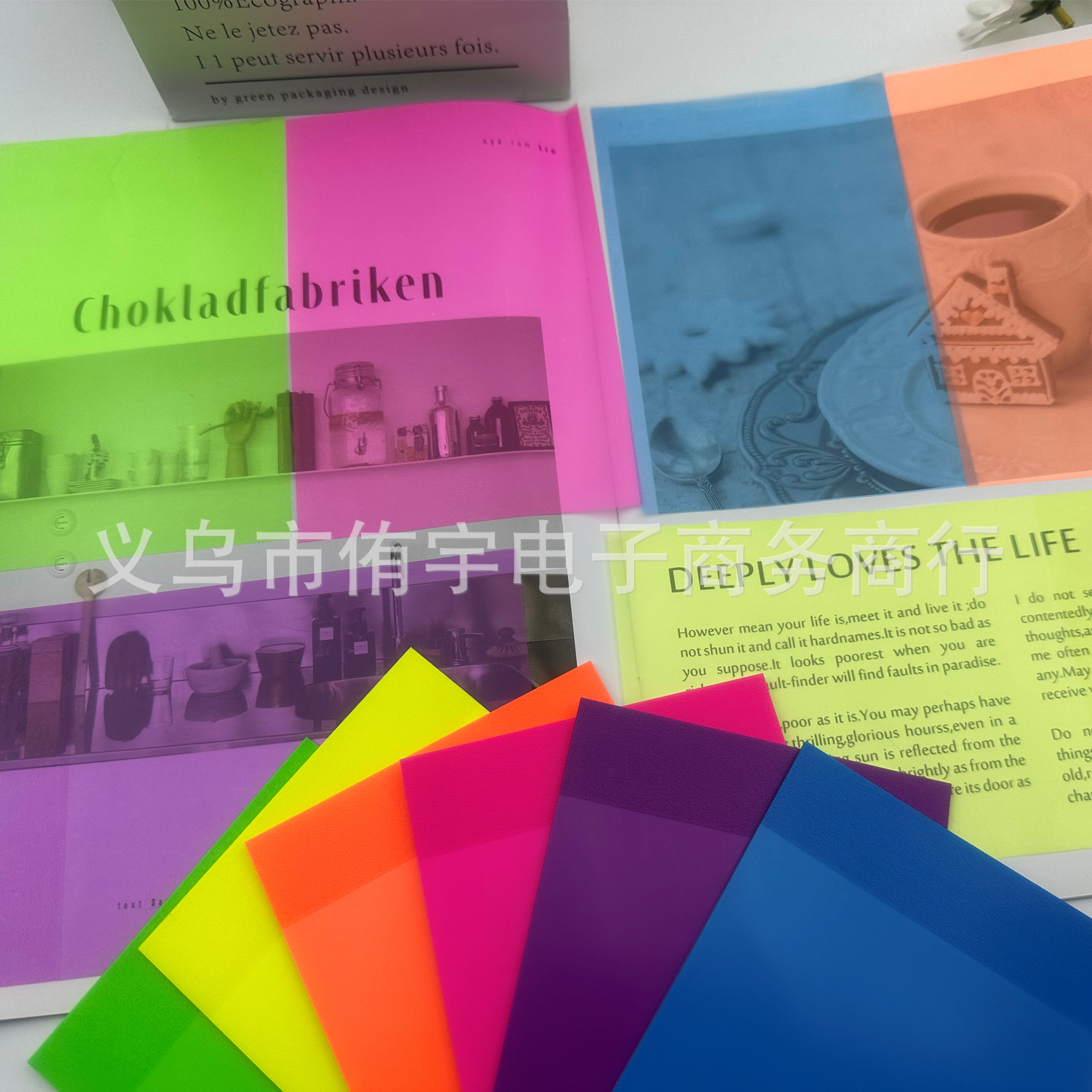 In stock large transparent sticky note for students