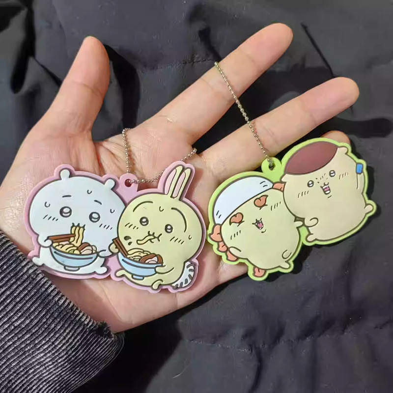 Pvc Soft Rubber Chiikawa Rubber Cartoon Cute Usachi Keychain Bag Pendant Customization Pvc Soft Rubber Chiikawa Rubber Cartoon Cute Usachi Keychain Bag Pendant Customization