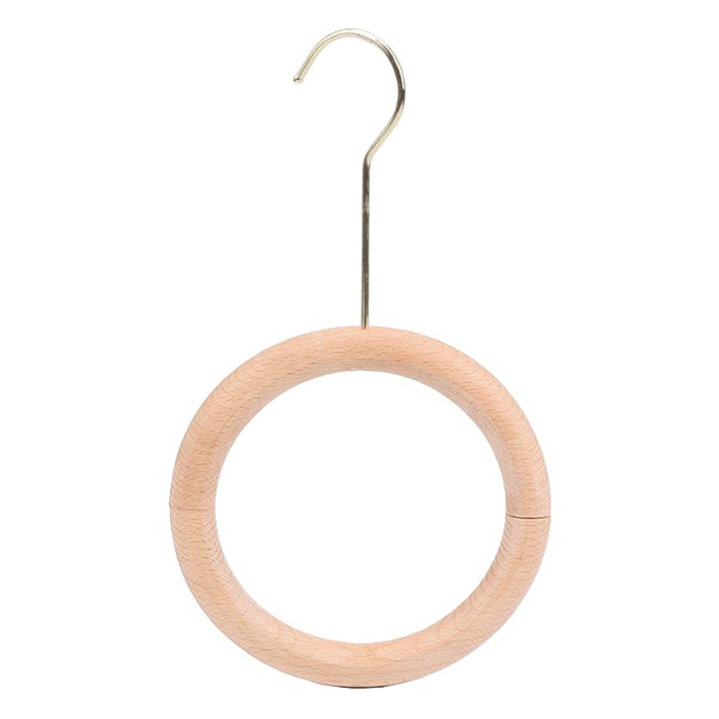 Tienda de ropa percha especial anillo de madera maciza bolsa anillo bufanda de seda MADERA S gancho Accesorios