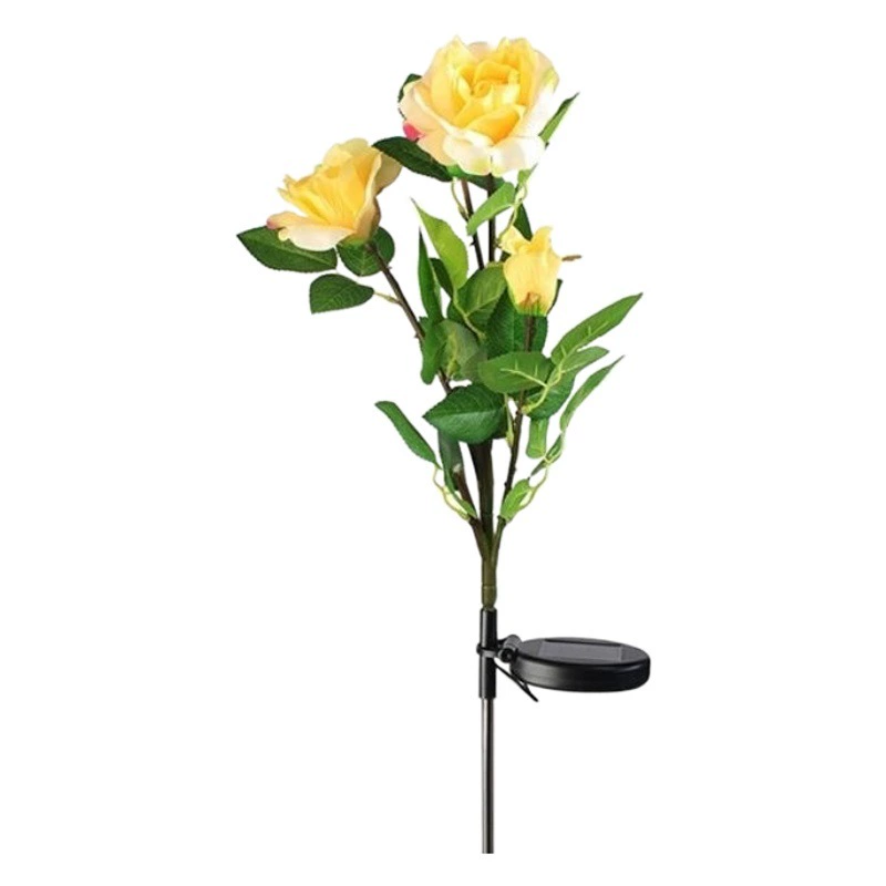 Солнечная розовая лампа Светодиодный садовый декоративный симулятор открытый водонепроницаемый двор парк вилла с газонной лампой