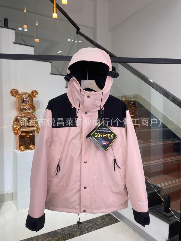 莆田1990冲锋衣全压胶三合一刺绣户外登山男女外套防雨户外潮流|undefined