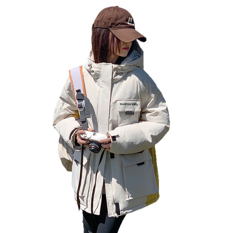 2025 otoño y invierno hombres y mujeres chaqueta de algodón de asalto chaqueta de algodón de trabajo al aire libre ocio suelto chaqueta de algodón gruesa chaqueta de algodón