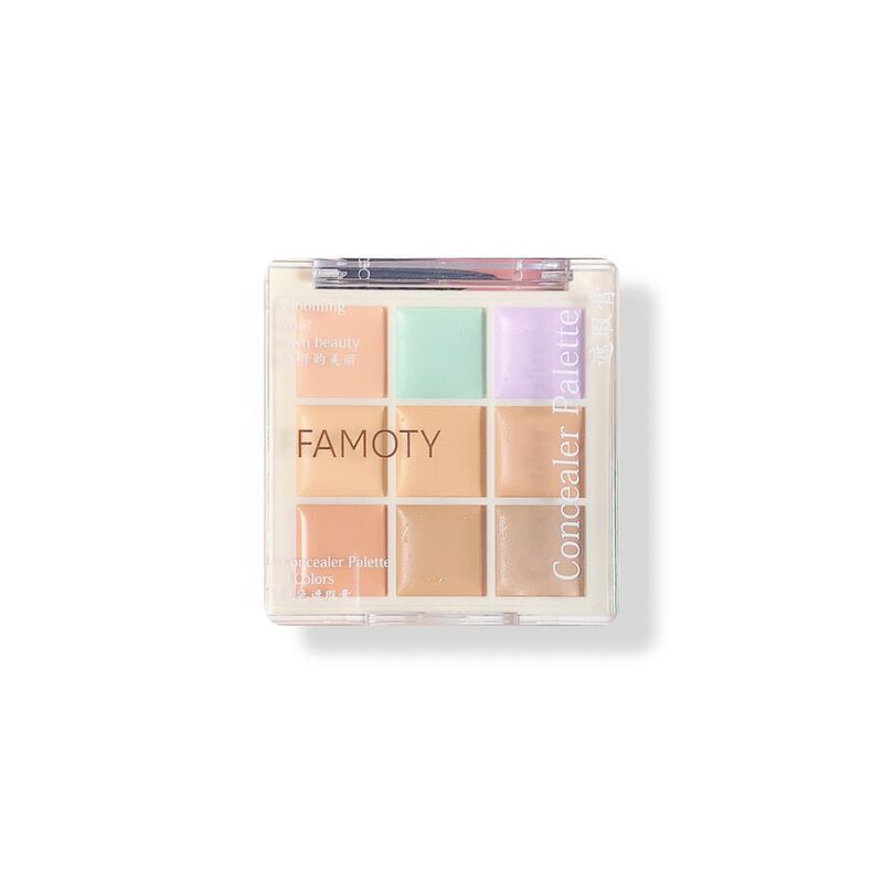 FAMOTY九色カバーディスク斑ニキビ印くま涙溝が肌の色を明るくします。|undefined
