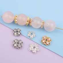 14k��ɫ��ɫ΢��ʯ�U�ջ��и�Ƭ ���黨ñdiy�ֹ�ˮ���������