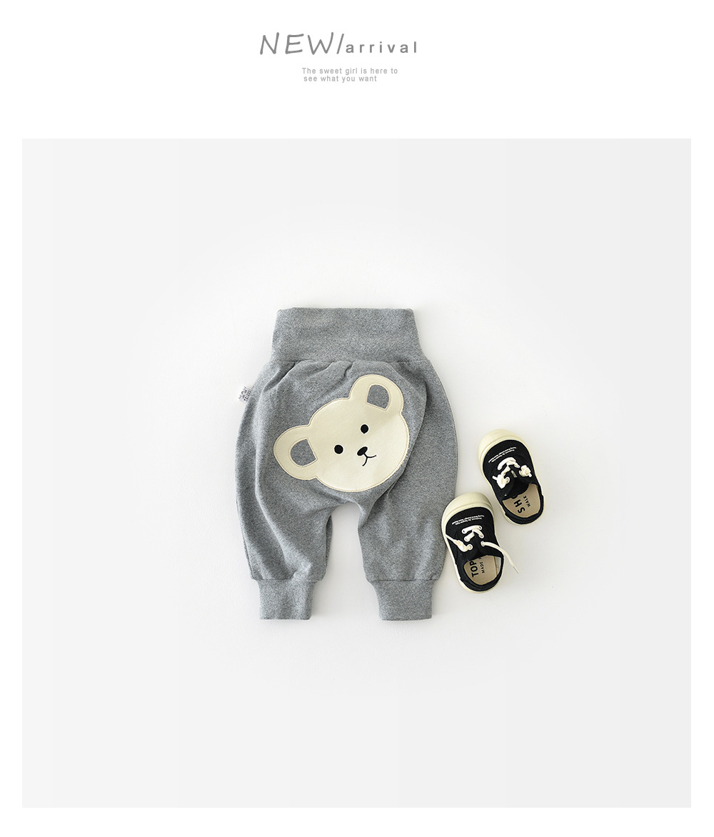 Cute Cartoon Bear Cotton Boys Pants display picture 3