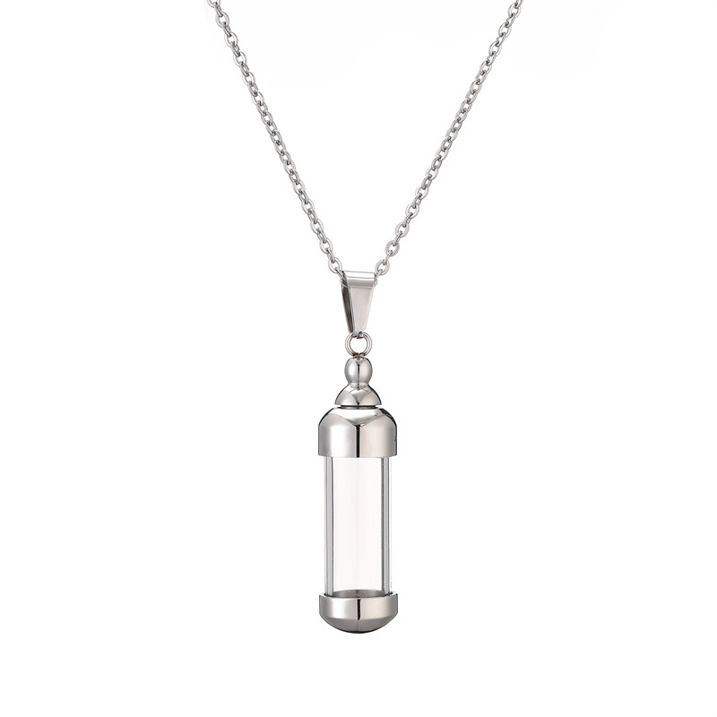 Collana con pendente a forma di boccetta di profumo trendy_voghion.com