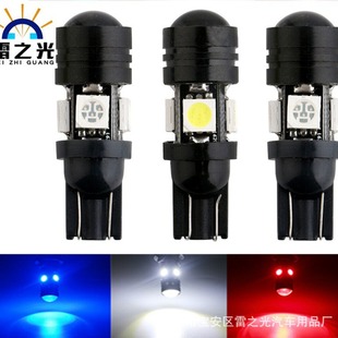 Thunder Light w5w Car led Bulb T10 5050 4smd +1.5w Small Black Edge width Light T10 4+1