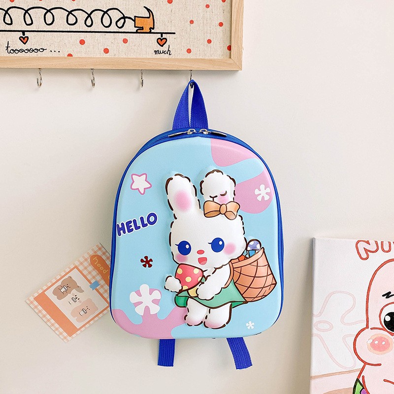 2023 nuevo 3D duro cáscara de los niños mochila de las niñas lindas pequeña mochila cómodo ligero niños mochila casual