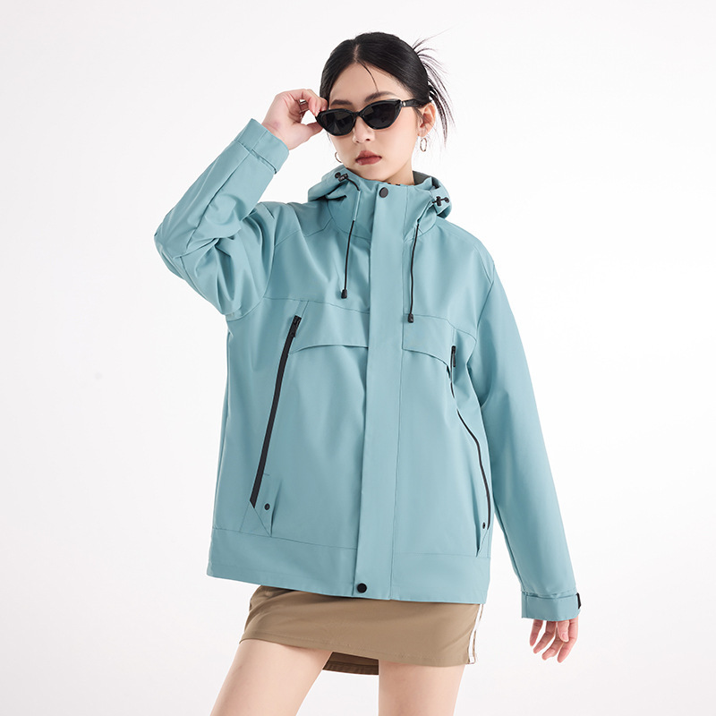 2026 New Outdoor Jacket for Women, Windproof and Waterproof, Spring and Autumn Workwear, Logo Hiking Travel Windbreaker Jacket for Men
