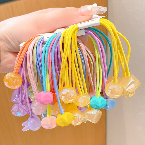 Children's hair accessories love five-pointed star headband baby high elastic star bow little girl hair band rubber band wholesale