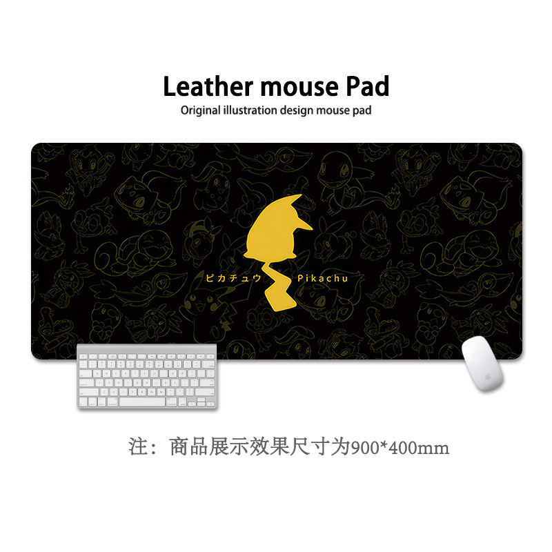 Pikachu almohadilla de ratón super grande Pokémon animación encantadora niñas y niñas animación cuadrada computadora teclado almohadilla de escritorio