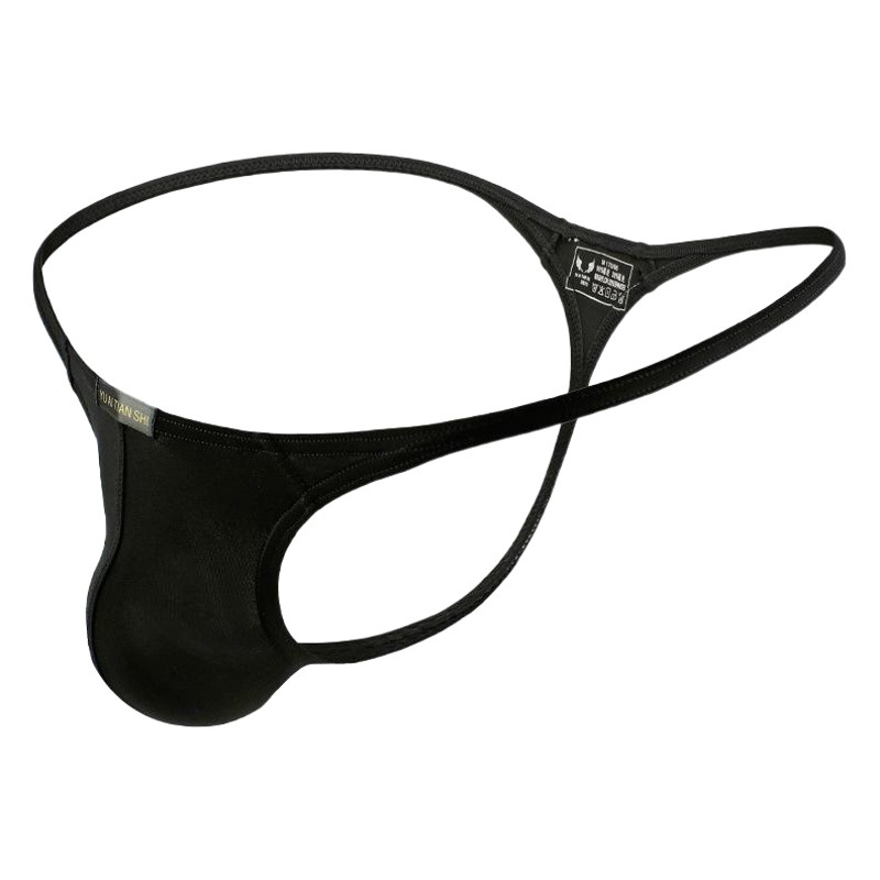 Bath Love Angel Men's Sexy Underwear Nylon Breathable Solid Color Low Waist Thong Men's Gay Underwear Spot Wholesale