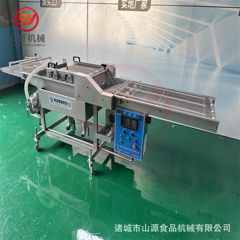 茄子串浸浆机 新款304不锈钢裹浆设备 预制菜南瓜片上浆机