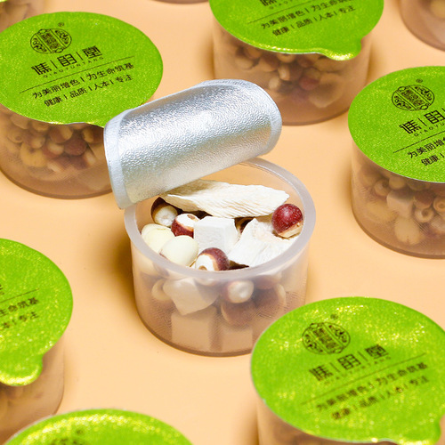 Qiaoyuntang Sishen Soup 375g/box 15 small cans of tea Gorgon fruit, poria, lotus seeds and yam combination small cans of flowers