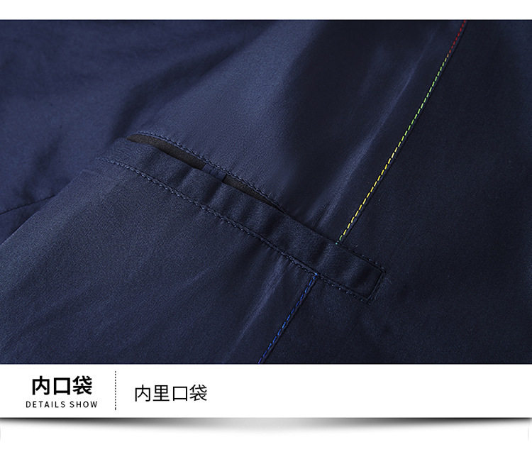Áo vest nam cotton dáng ôm vừa vặn, cổ vest một hàng hai nút, tay dài, phong cách Hàn Quốc — Màu be, Màu xanh lam, Xanh lục Xám chi tiết 21
