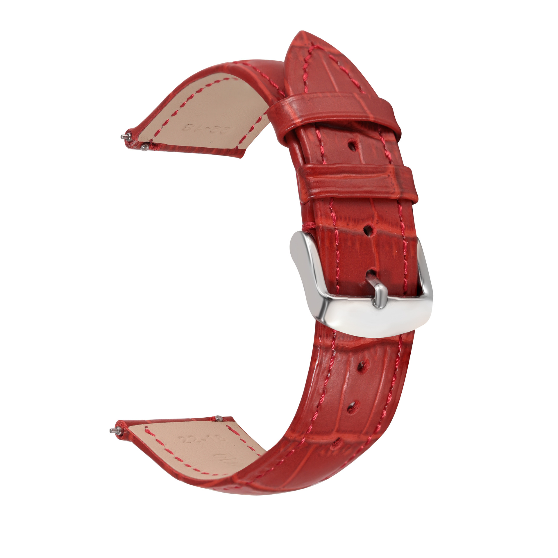 Correa de liberación rápida cinturón de cuero para hombres y mujeres para Huawei GT2 patrón de bambú piel de vaca Rongyao Huami reloj inteligente