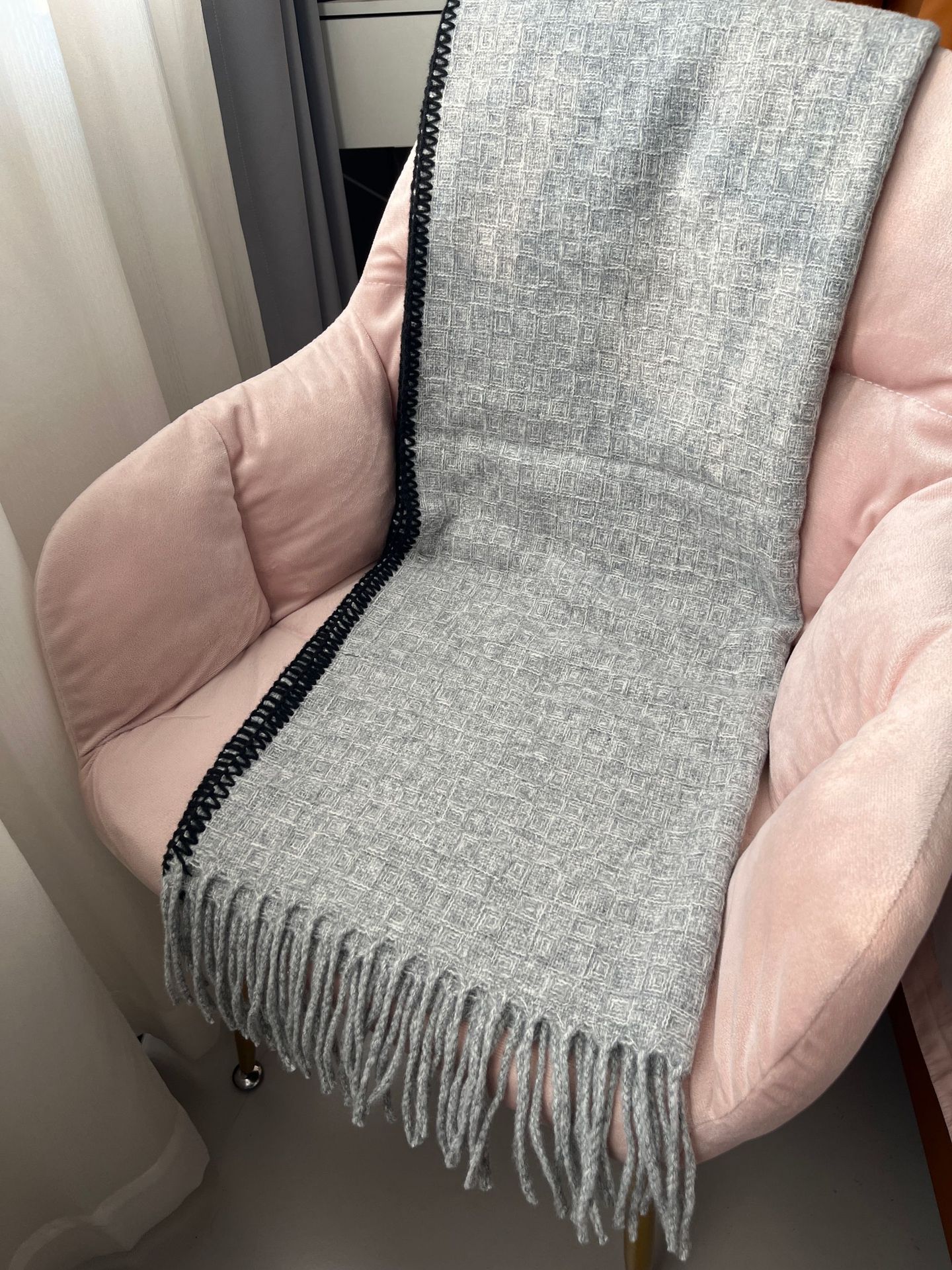 Damen Strickschal, Weicher Wollschal In Kontrastfarben Für Winter_voghion.com