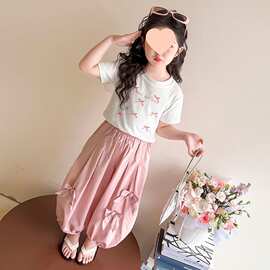 女童防蚊裤薄款儿童裤子夏季2026新款女宝灯笼裤女孩阔腿裤超好看