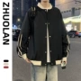 立领加大码宽松新款夹克衫