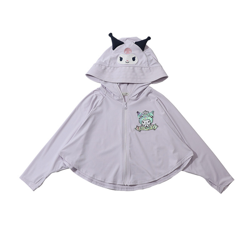 Ropa de protección solar con capucha para niñas verano 2025 nuevo estilo para niños, ropa de protección solar de verano delgada para niñas