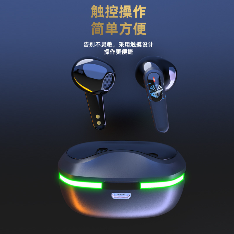 Nuevo modelo privado transfronterizo pro 60 auricular Bluetooth inalámbrico colorido Luz de respiración en la oreja deportes auriculares Bluetooth