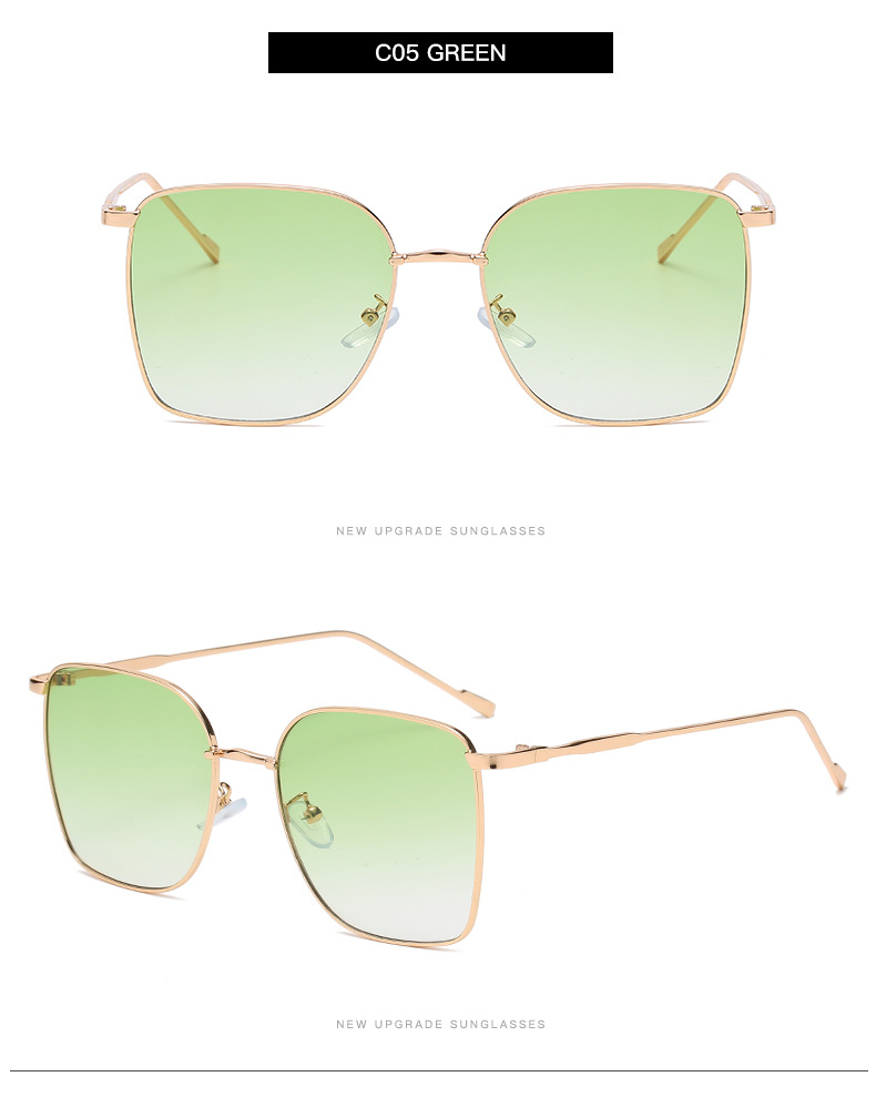 45g Weight Sunglasses Classification UV400 Protection Lens Material Outdoor Occasion Metal Material Geometric Pattern Unisex Gender Fashion Style Pink, Purple, Green, Gold, Black Color Fashion Geometric UV400 Protection Women's Sunglasses 9