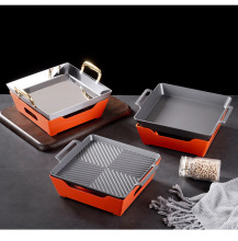 新式烤鱼炉小龙虾牛娃干锅烧烤盘牛排盘保温烤盘海鲜大咖炉餐厅用