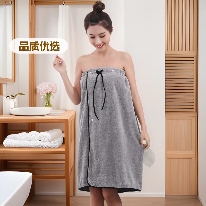 Beauty Salon Tube Top Bath Skirt Health Center Sweat Steaming Suit Bathrobe Sauna Bathrobe Wearable Chest Wrap Bath Towel Women's Beach Foreign Trade Beauty Salon Tube Top Bath Skirt Health Center Sweat Steaming Suit Bathrobe Sauna Bathrobe Wearable Chest Wrap Bath Towel Women's Beach Foreign Trade