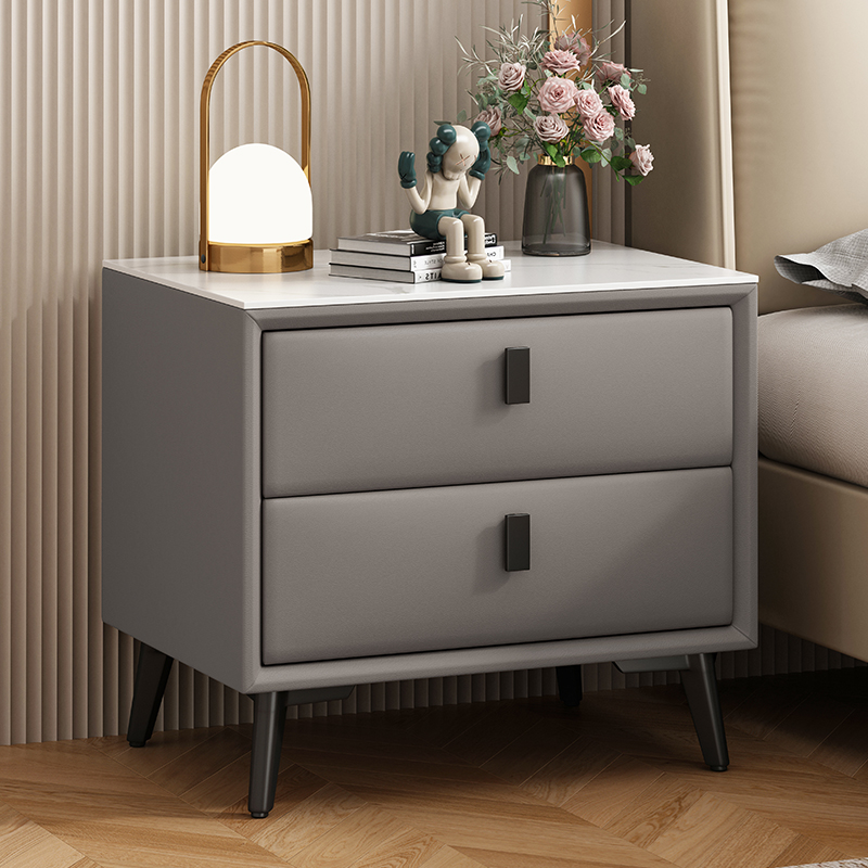 Madera de madera sólida simple 5 dormitorios pequeños hogares ligeros lujosos de alta calidad al lado de la cama mesa de cabecera de la cama