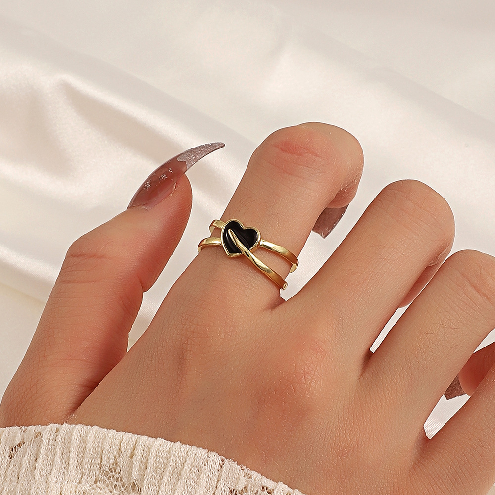 Womenu0027S Fashion Heart Alloy No Inlaid Rings Plating
