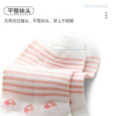 2023女童襪子春夏新品卡通純棉薄款大童襪子網眼粉色條紋童襪批發