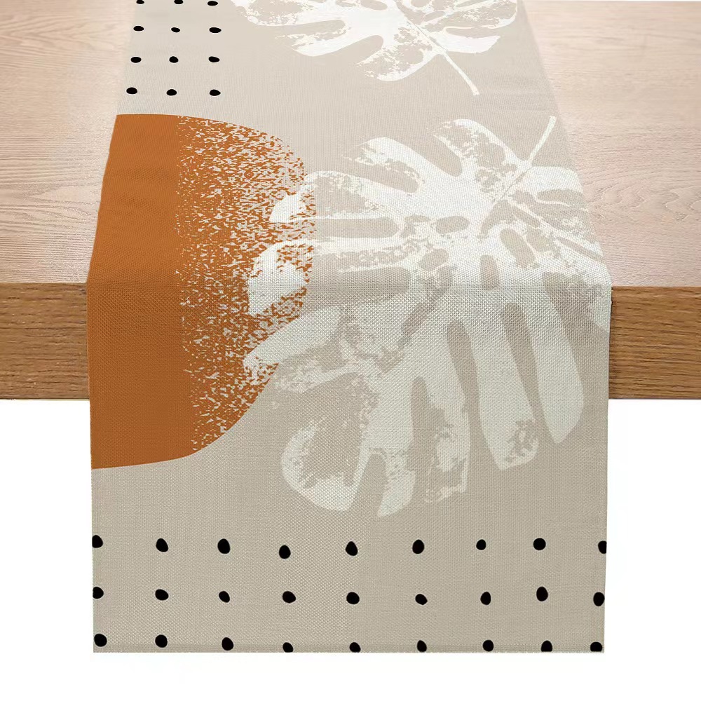 Camino DE MESA DE LINO Morandi estilo serie impreso mesa de comedor tela decorativa Amazon sala de estar mesa de café pasillo mantel transfronterizo image 6