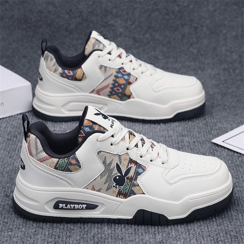 Playboy/Playboy Men's Shoes Spring Stylish Versatile Casual Korean-Style Sneakers Height-Increasing Sports Student Trendy Shoes Playboy/Playboy Men's Shoes Spring Stylish Versatile Casual Korean-Style Sneakers Height-Increasing Sports Student Trendy Shoes