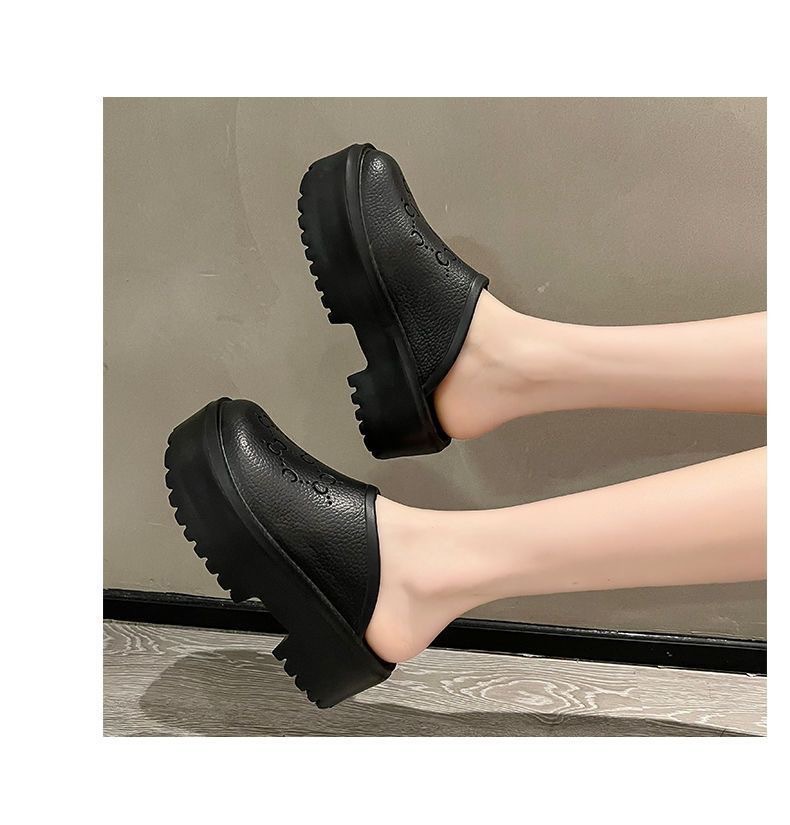 Quality Shoes G Brand New Trendy Unisex Sandals With Platform Soles, Stylish Beach Shoes, Thick-soled Closed-toe Shoes_vogvips.com