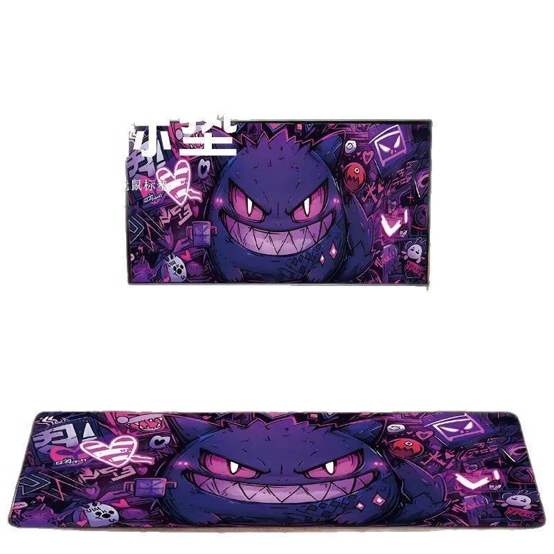 Новый Покемон Gengar Большой Коврик для мыши - Толстый дизайн для ноутбуков и клавиатур от