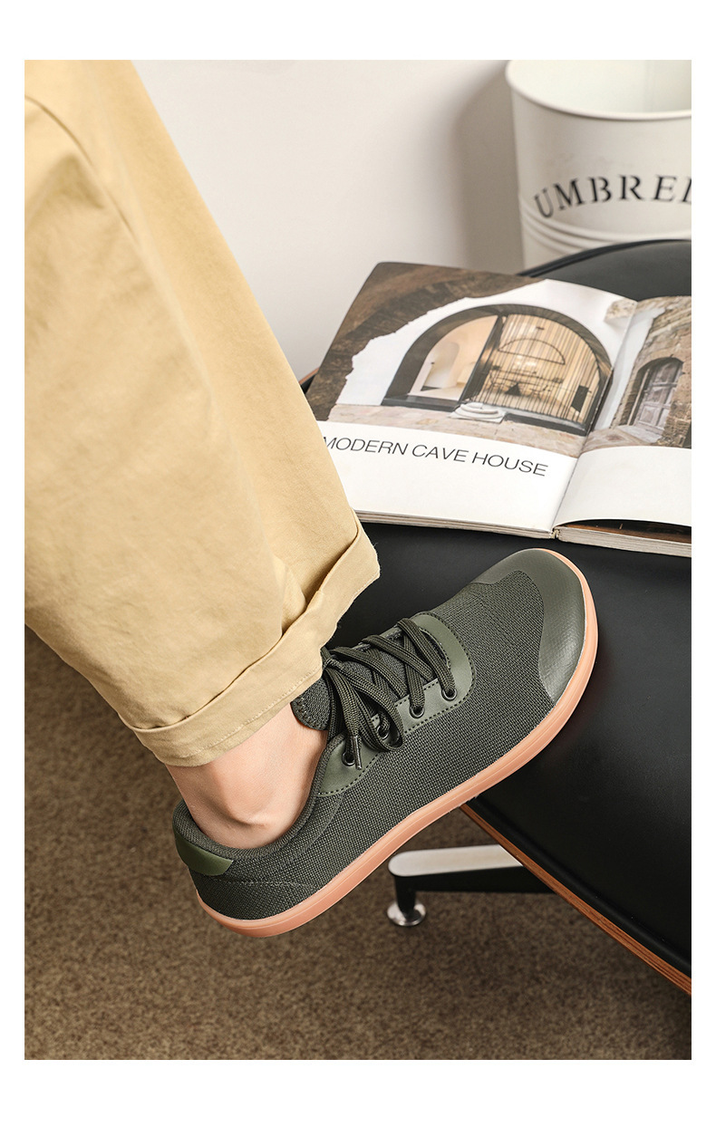 cross-border plus size summer new wide toe men's shoes breathable mesh running shoes men's wide last trendy casual sneaker undefined