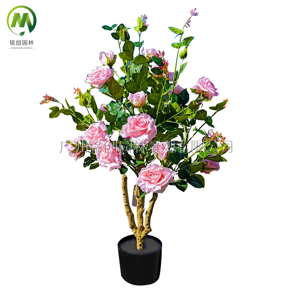 Simulación de plantas verdes, plantas en macetas, árboles de rosas, muebles para el hogar, fotografía de bodas, accesorios, decoración, fabricantes de plantas en macetas de rosas