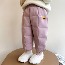 女童羽绒裤冬季外穿一条过冬儿童冬装裤子三防免洗女宝宝加厚棉裤
