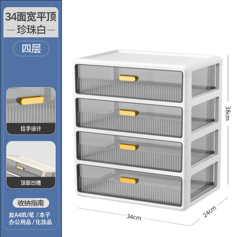 [pearl white] flat top cover 34 sides wide - four layers