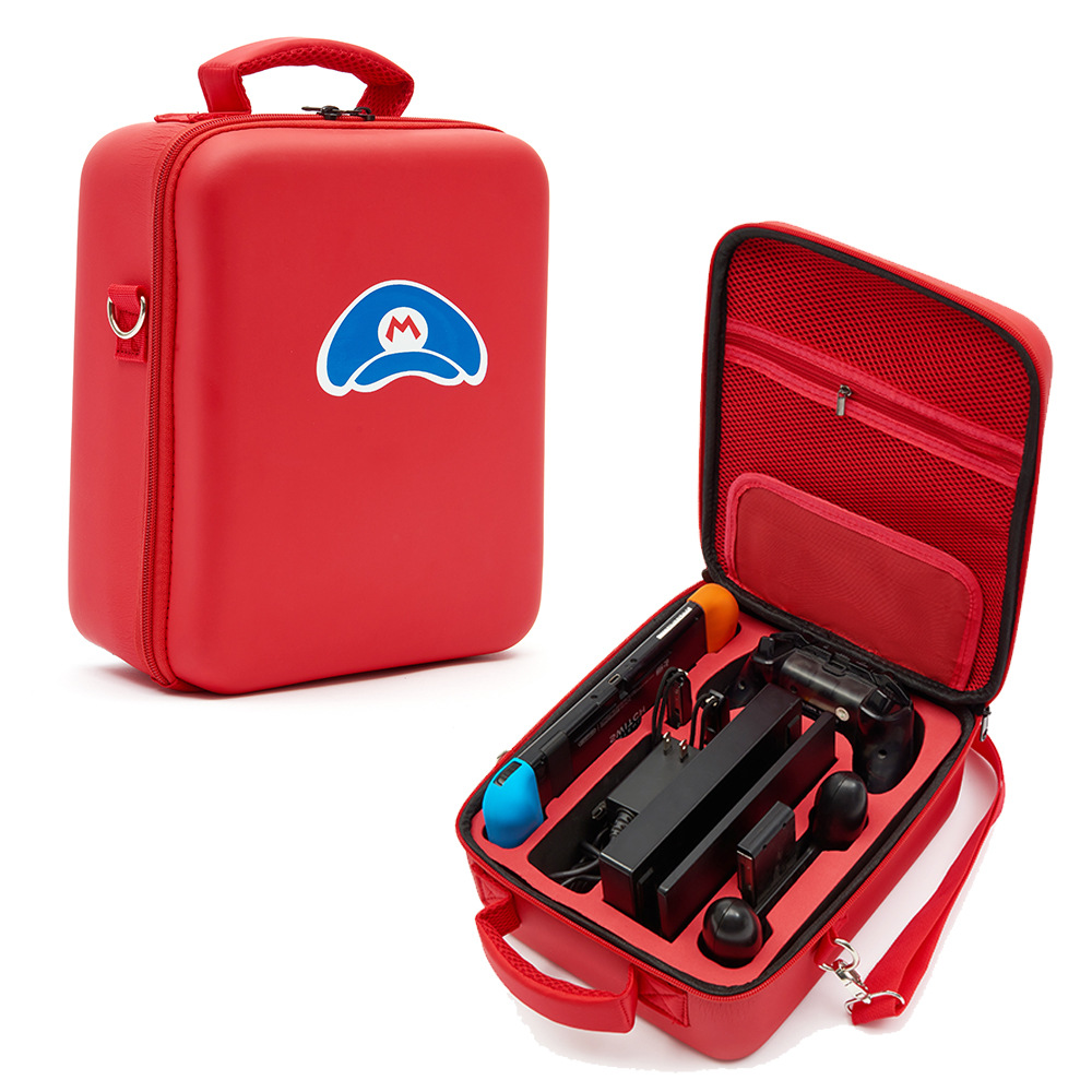 Para Nintendo interruptor de almacenamiento bolsa NS Mario gran envoltura Carchiu Pack Moto Sen bolsa de almacenamiento