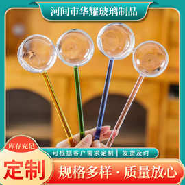 高硼硅玻璃泼油勺汤勺 厨房调料味勺子 透明果酱调羹大号蜂蜜勺