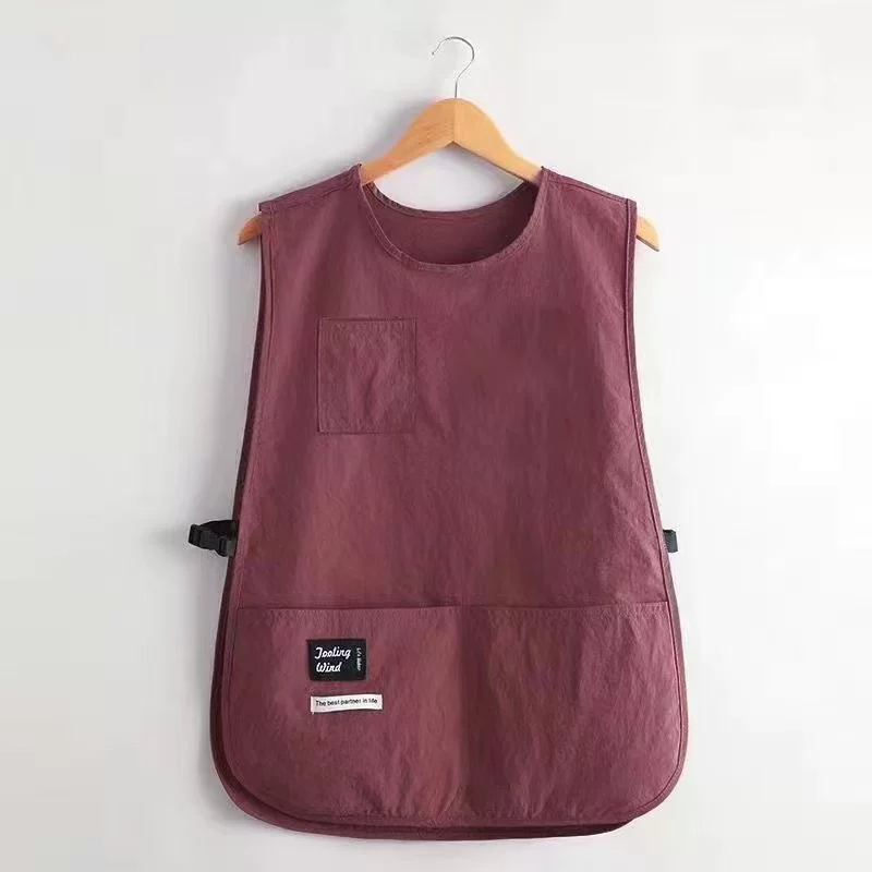 Dunfa Waterproof Workwear Vest Apron - Breathable Unisex Bib for Men & Women with Adjustable Straps