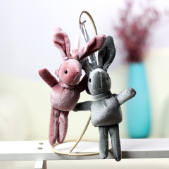 Pink Internet celebrity wish rabbit plush toy small gift doll wedding celebration pink rabbit throw doll 