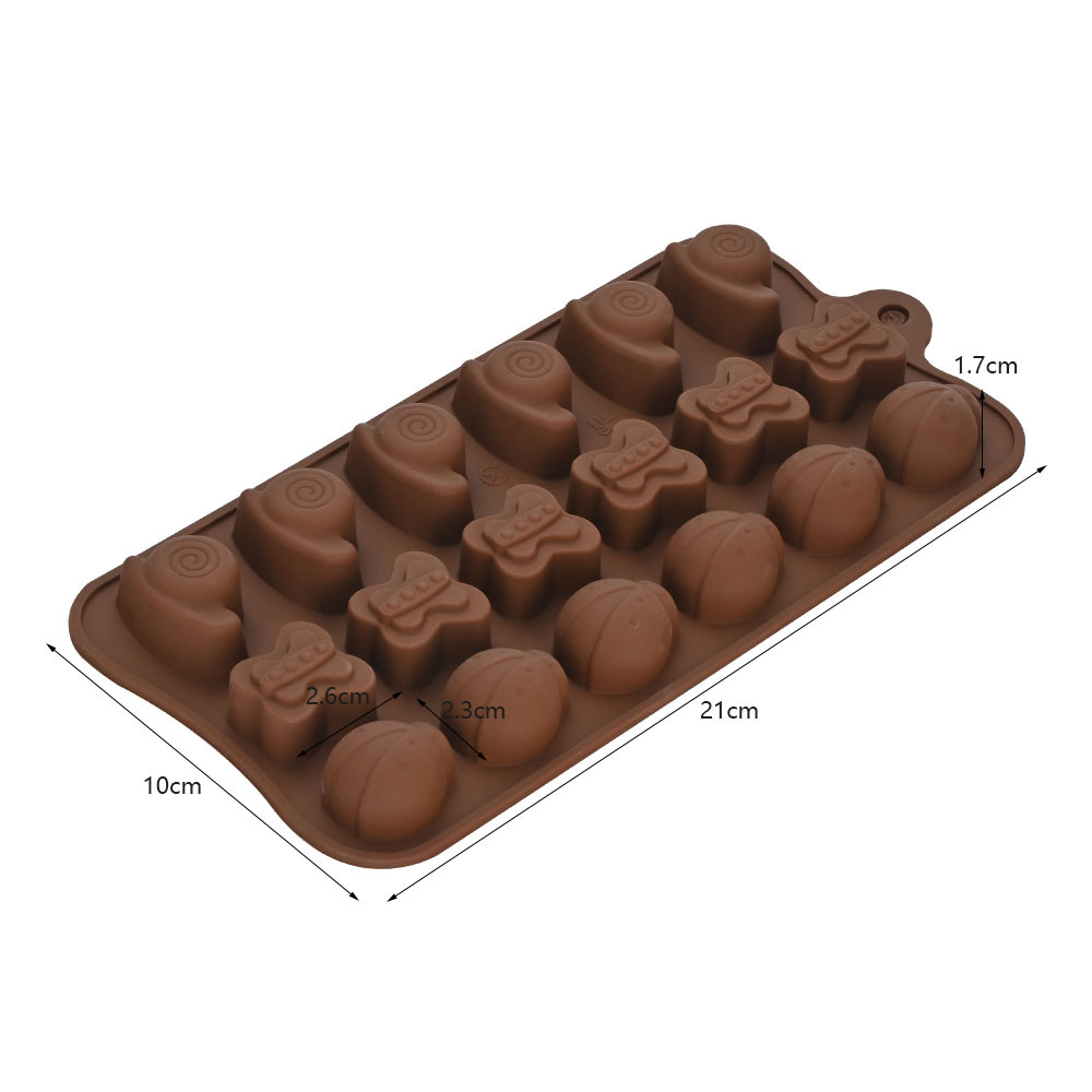 Molde de Silicona para Chocolate DIY, Multiuso con Formas de Dibujos Animados para Repostería