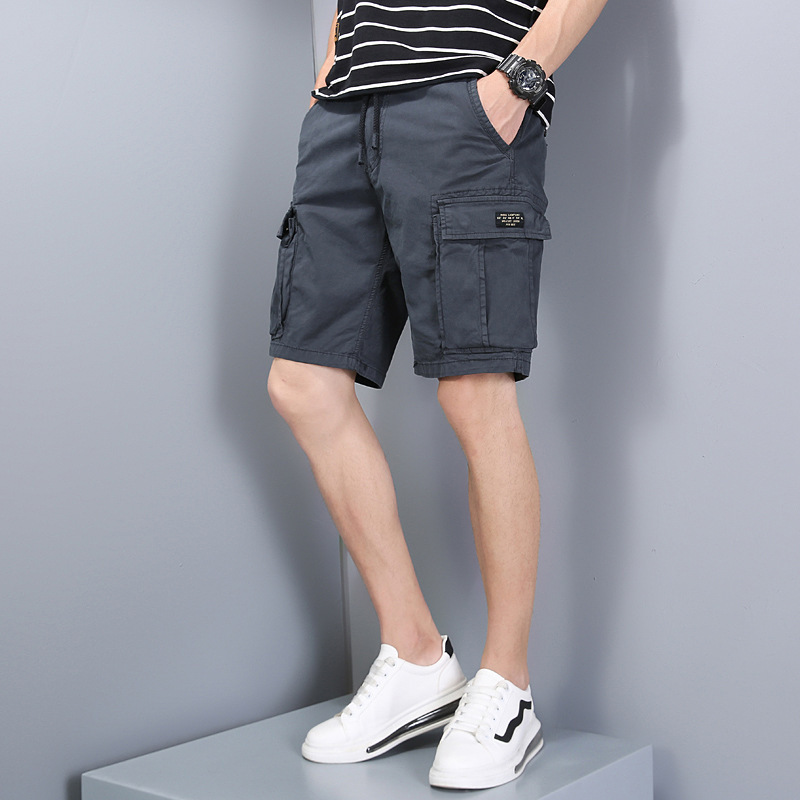 Men's New Japanese Retro Simple Sports Outdoor Work Shorts Versatile High Street 064 Pure Cotton Work Shorts