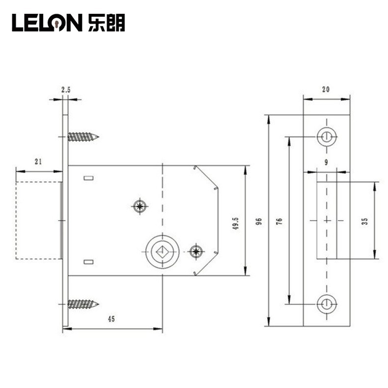 Cerradura de Acero Inoxidable Estándar Europeo para Pozos, Cerradura Universal de 45dB con Llave de Lengüeta Única para Hidrantes, Cerradura de Ingeniería para Tuberías y Puertas de Pozos