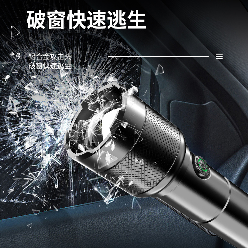 Linterna de nueva generación de carga rápida aleación de aluminio tiro largo linterna láser blanco batería desmontable linterna al aire libre al por mayor