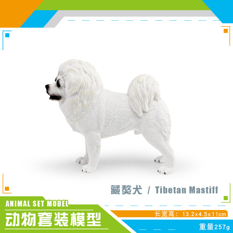 Exportación transfronteriza de simulación de perros de mascota modelo de perro de madera sólida grande Dobin Dorado Mesa Juguetes de decoración estática