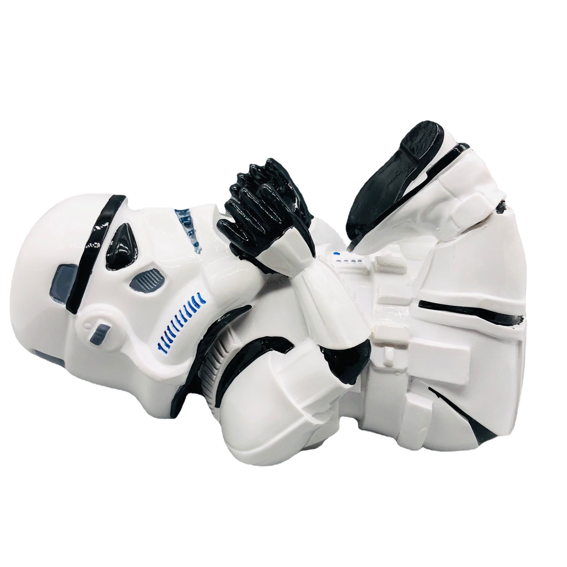 Star Wars soldado blanco negro Guerrero soporte de vino blanco bandeja de vino estante de vino lindo Guerrero blanco bandeja de vino decoración de estante de vino