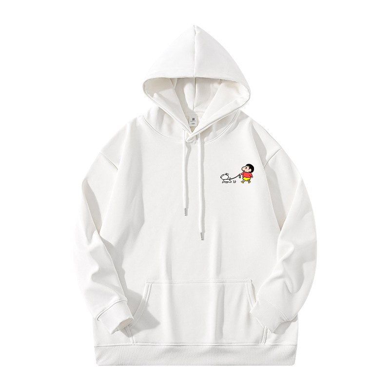 Chaqueta encapuchada masculina primavera y otoño marca de moda americana chaqueta de peso retrogrado chaqueta de pareja casual suelta camisa con sombrero de manga larga